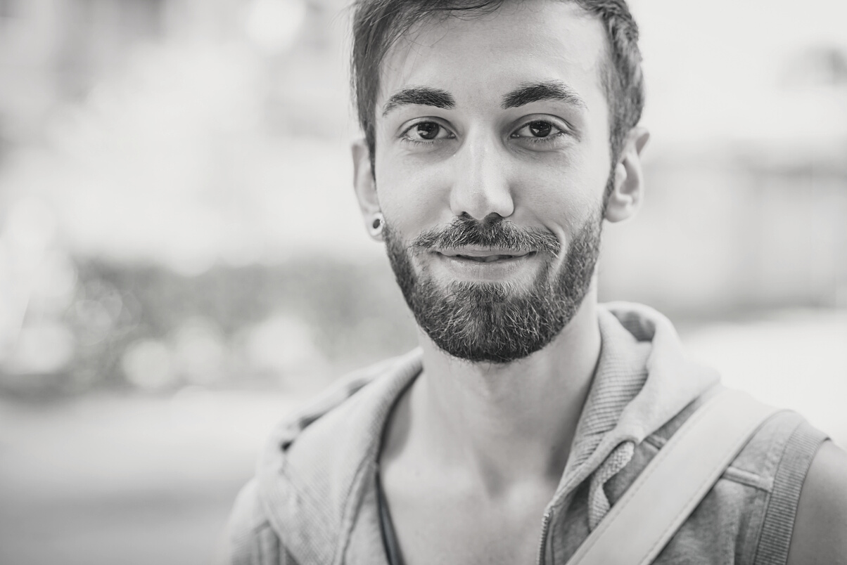Young Hipster Gay Man